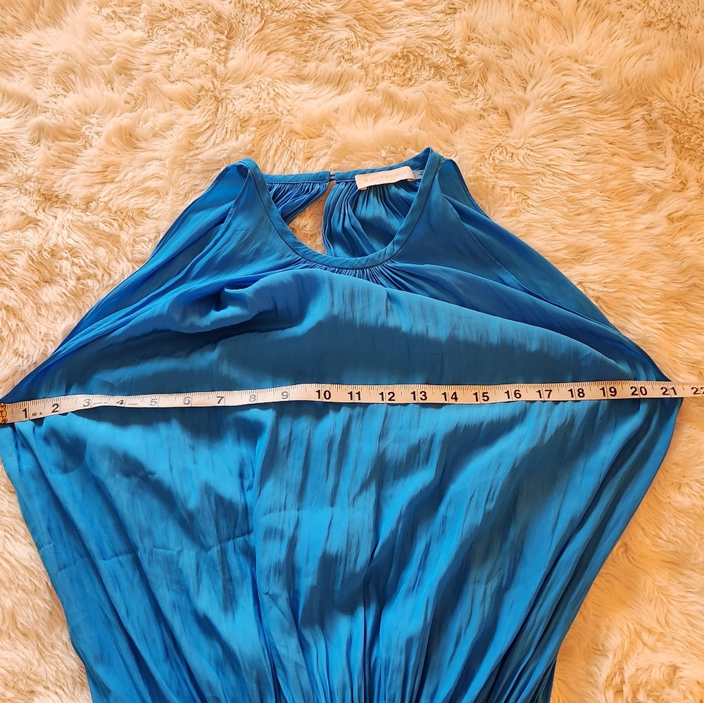 Ramy Brooke Blue Jacqueline Smocked Mini Dress Size Medium - Picture 10 of 11